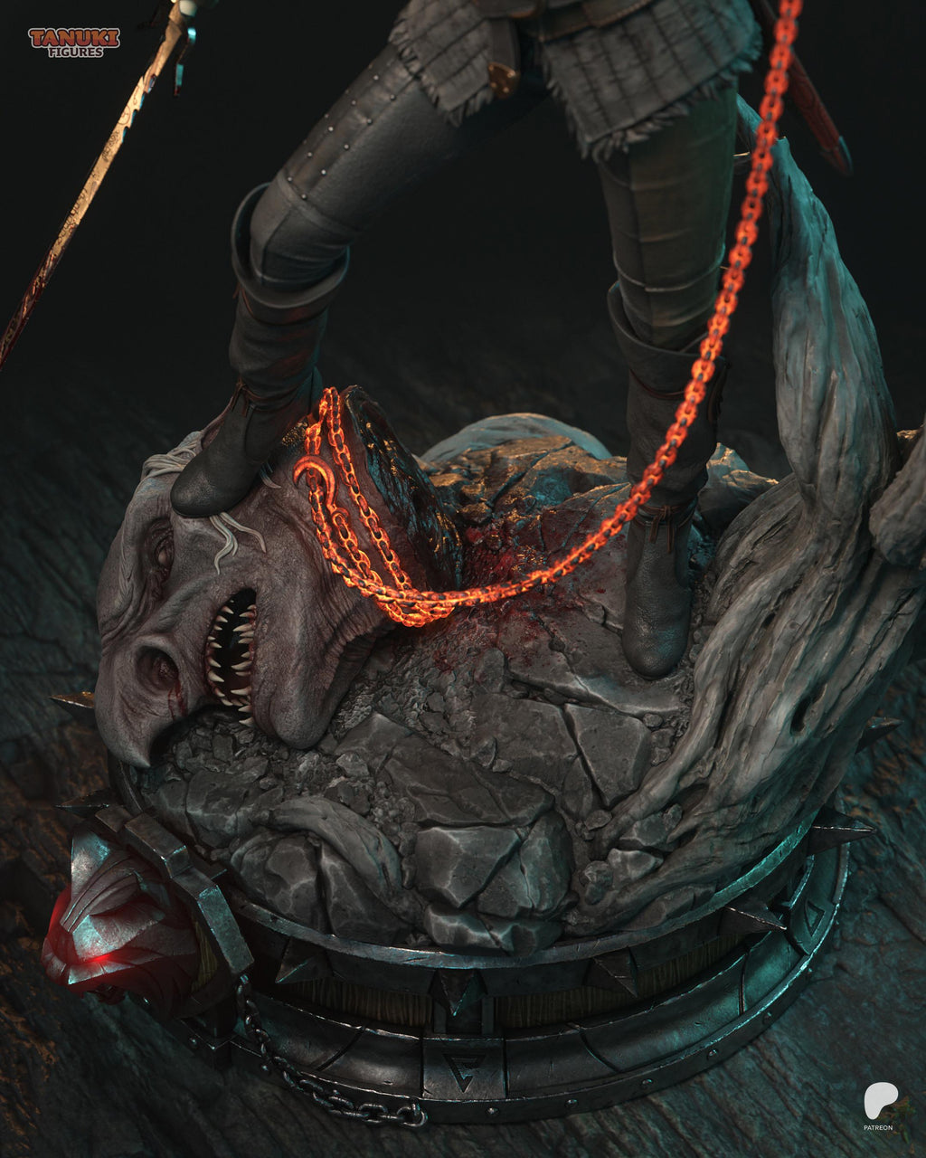 Ciri Inspired Statue / Witcher Universe Resin Figure / Hand Painted Fan Made Collectible Gift