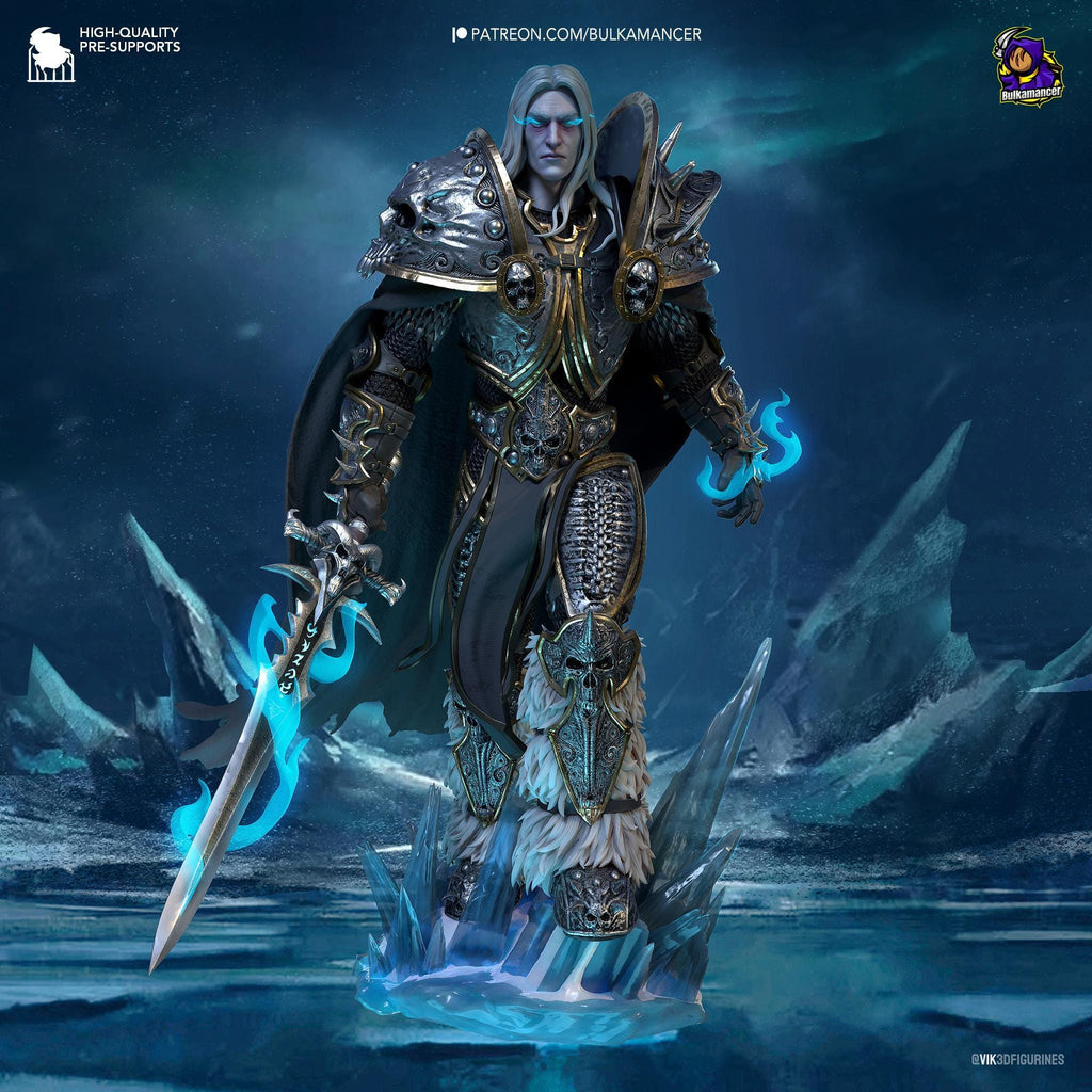 Arthas Menethil Statue: Hand-Painted Warcraft Fan Art - Limited Edition 1/4 Scale
