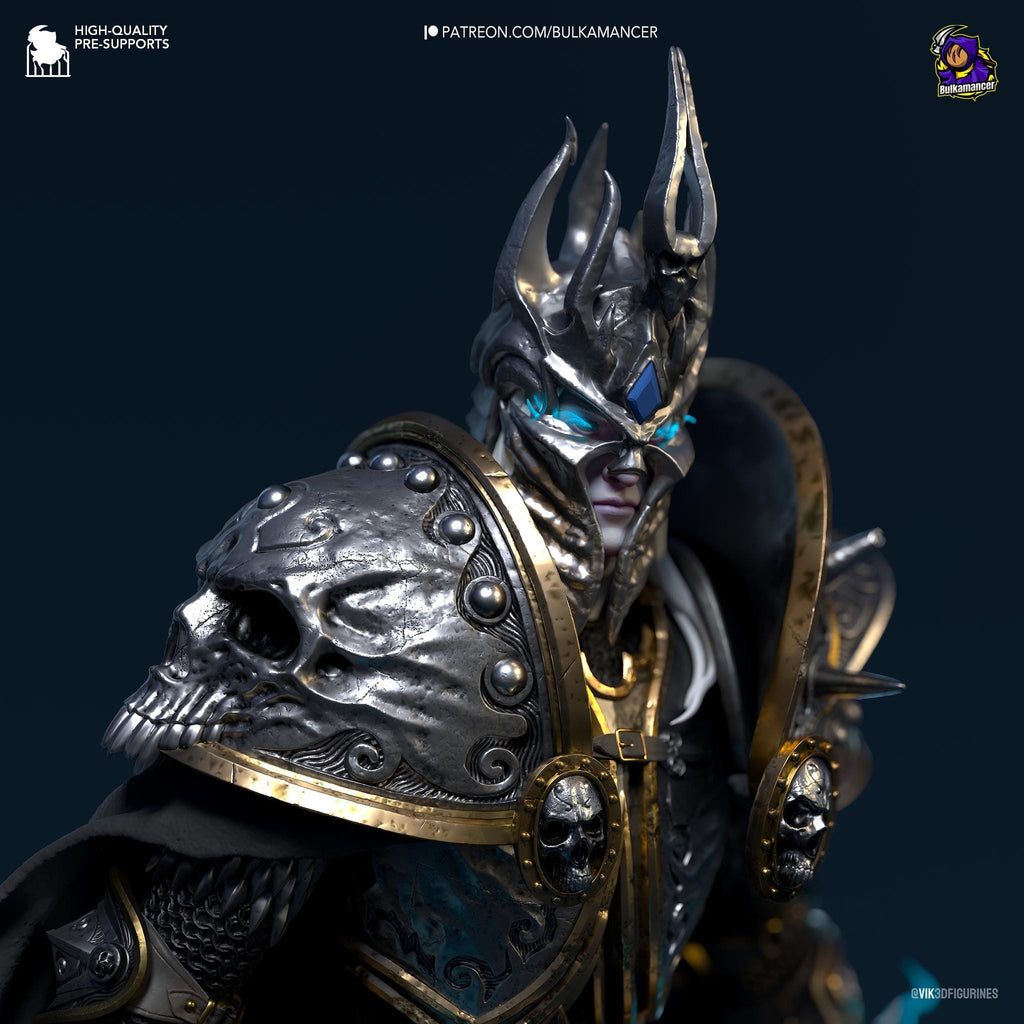 Arthas Menethil Statue: Hand-Painted Warcraft Fan Art - Limited Edition 1/4 Scale