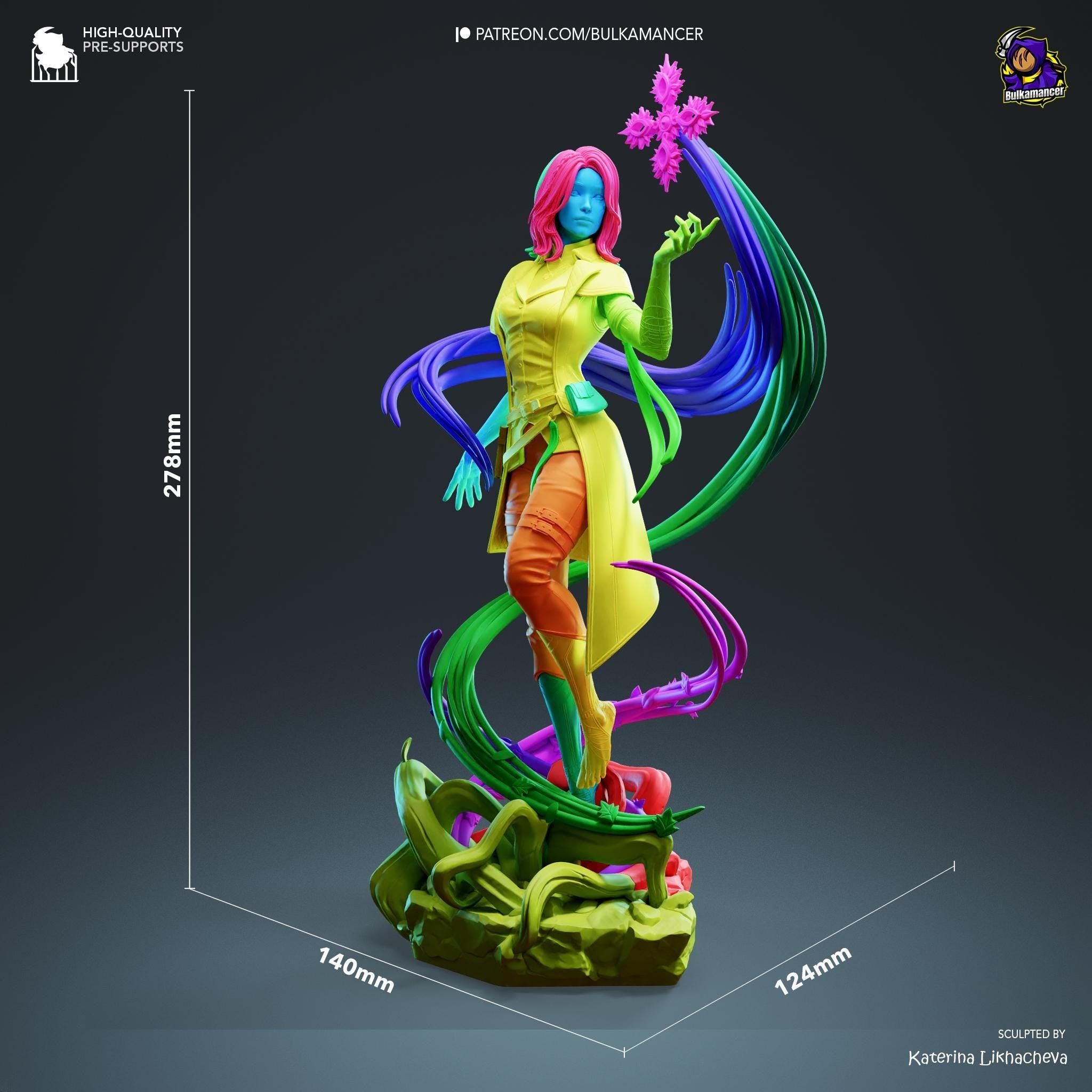 Hand-Painted Lune Resin Statue: Clair Obscur Game Collectible, Limited Edition