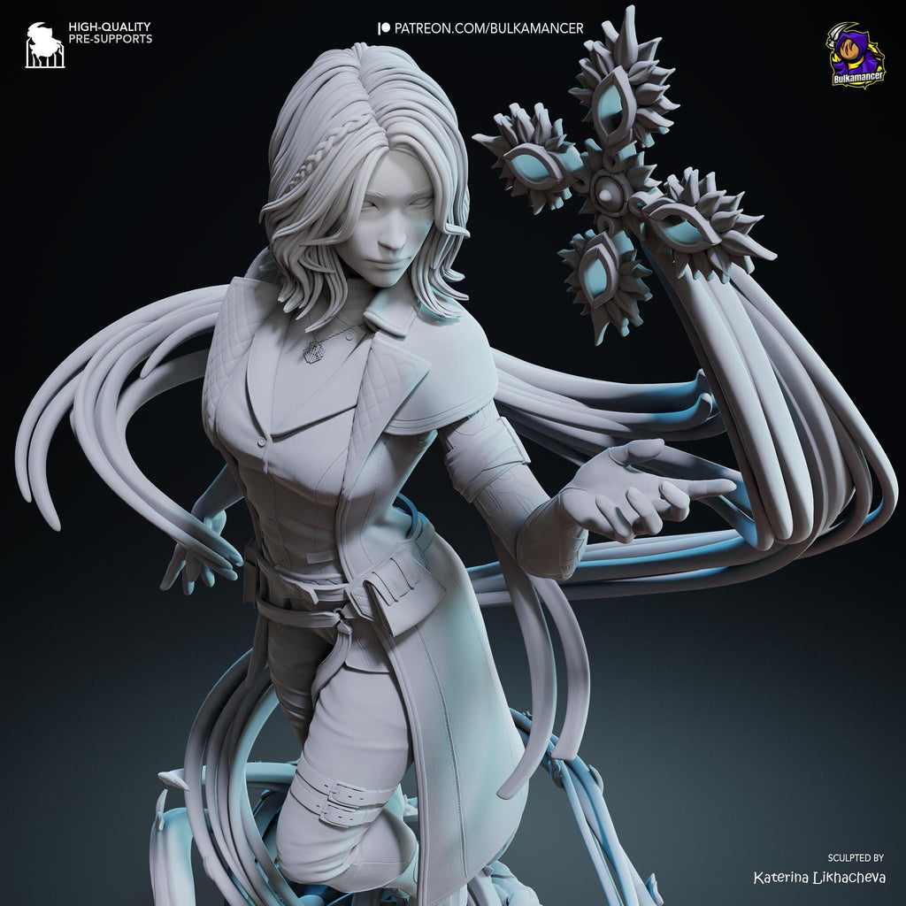 Hand-Painted Lune Resin Statue: Clair Obscur Game Collectible, Limited Edition