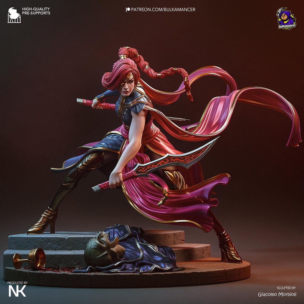 Estatua de resina 3D de Katarina hecha a mano: Edición limitada de LoL