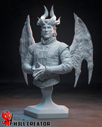 Estatua de Rafael: Coleccionable del Señor del Diablo Pintado a Mano - Inspirado en Baldur's Gate