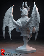 Estatua de Rafael: Coleccionable del Señor del Diablo Pintado a Mano - Inspirado en Baldur's Gate