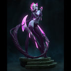 Hand-Painted Evelynn Statue: LoL Inspired Resin Collectible