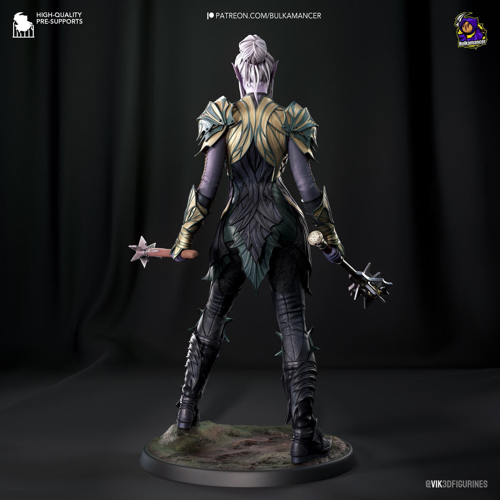 Figura de Minthara Pintada a Mano: Coleccionable 3D Inspirado en Baldur's Gate 3