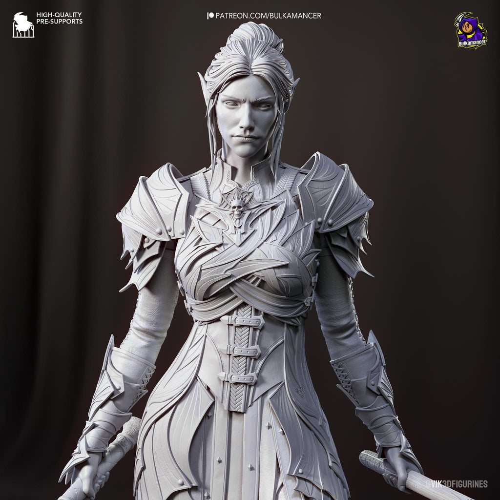 Figura de Minthara Pintada a Mano: Coleccionable 3D Inspirado en Baldur's Gate 3