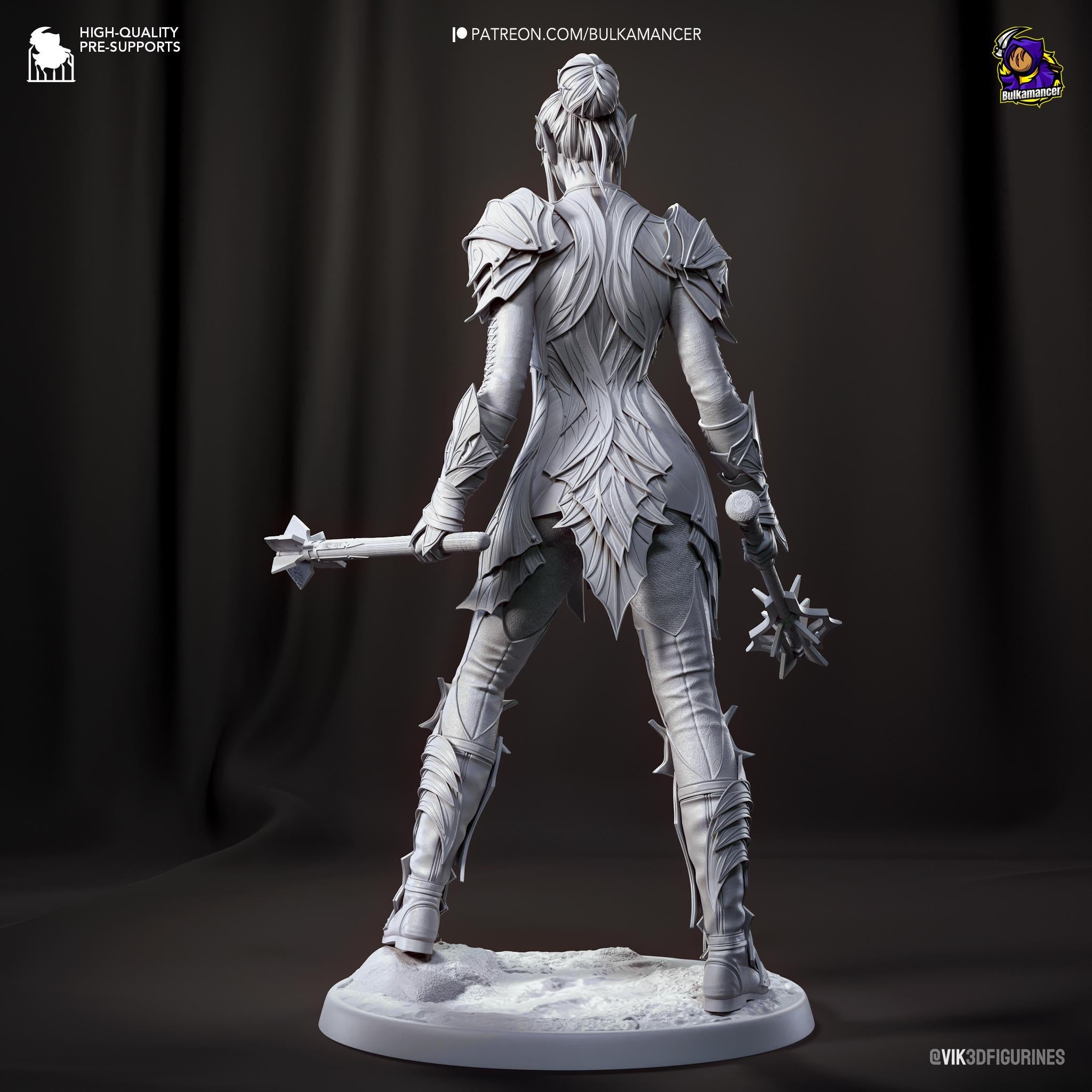 Figura de Minthara Pintada a Mano: Coleccionable 3D Inspirado en Baldur's Gate 3