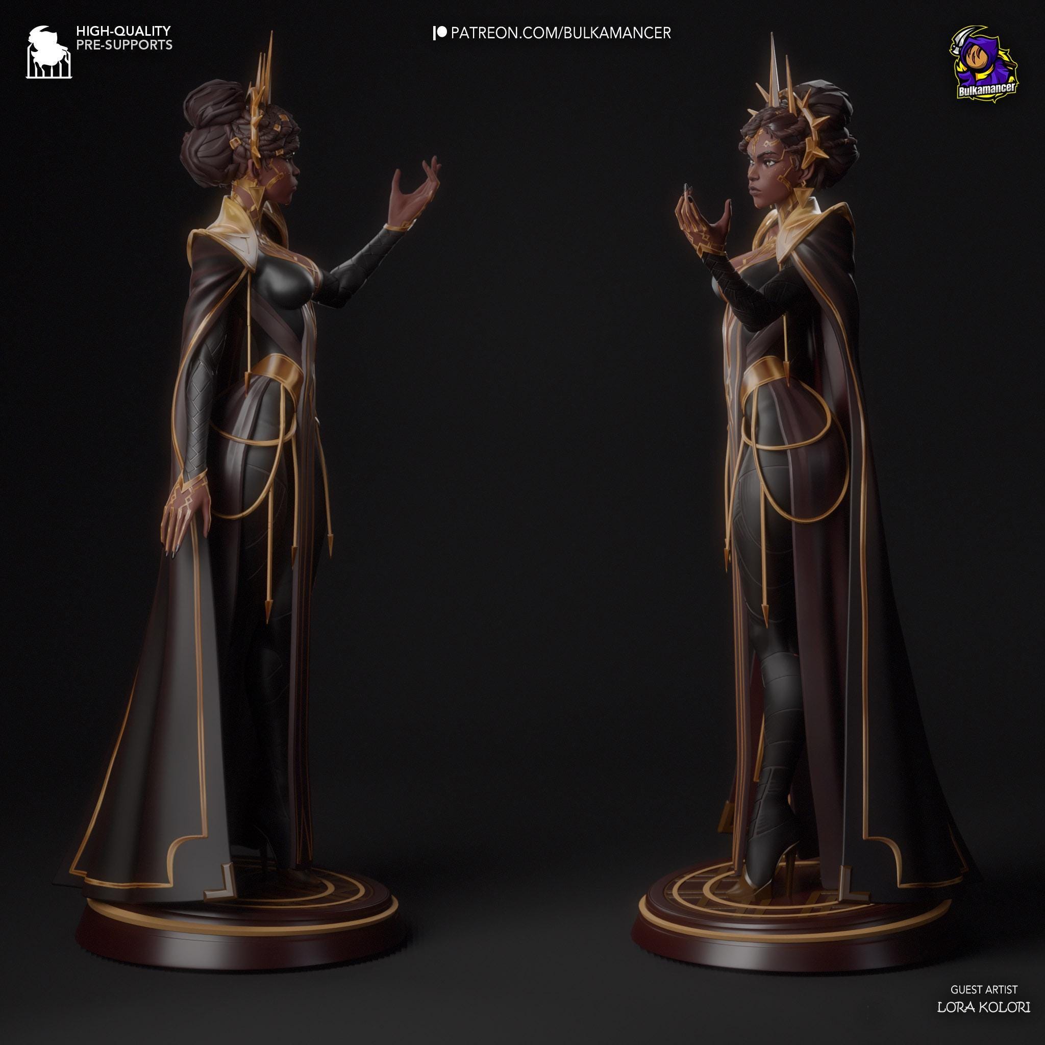 Hand-Painted Mel Figurine: 3D Printed LoL Statue