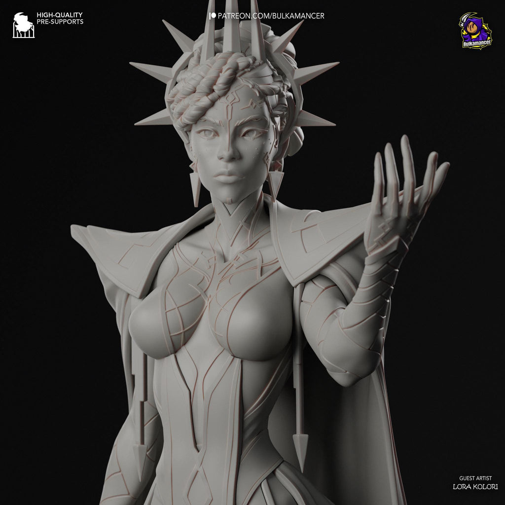 Figura Mel pintada a mano: Estatua LoL impresa en 3D