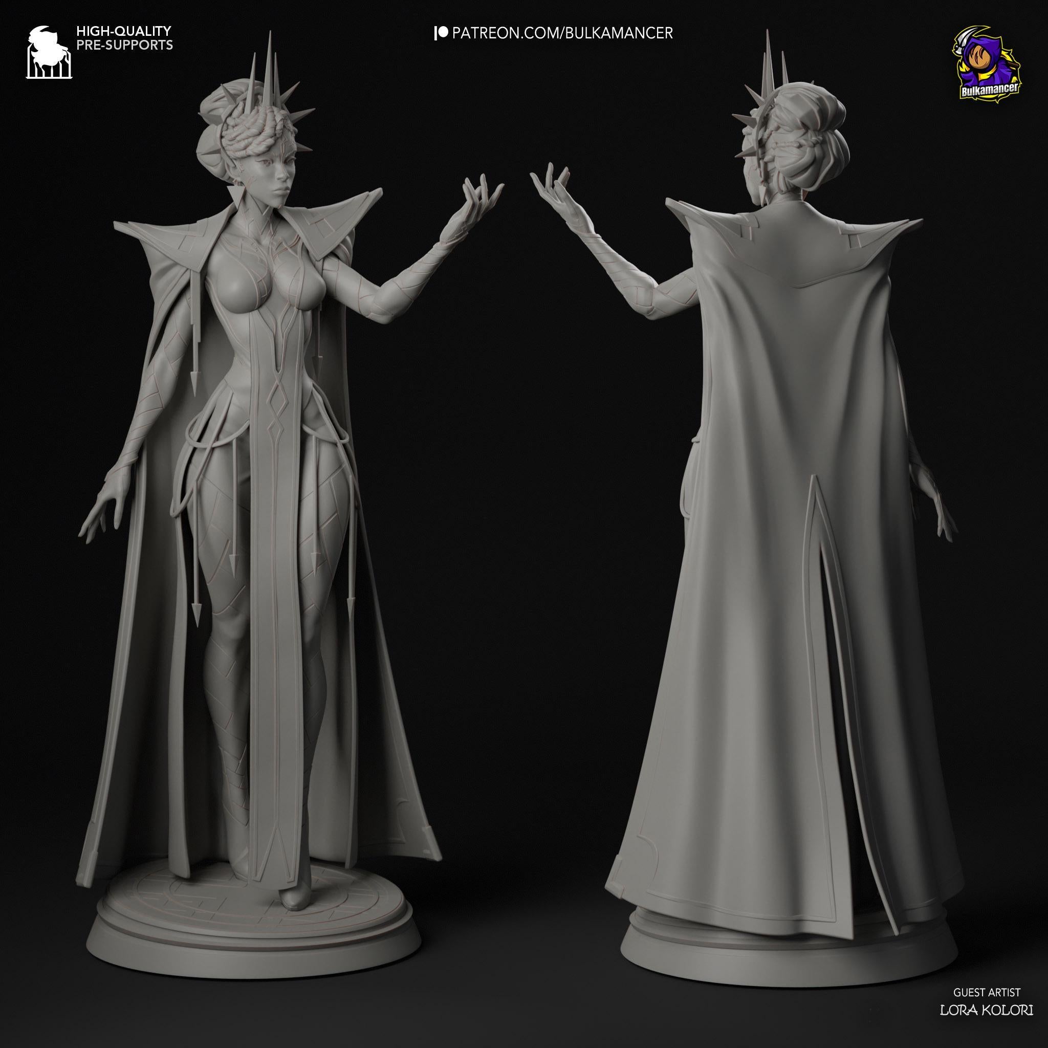 Figura Mel pintada a mano: Estatua LoL impresa en 3D