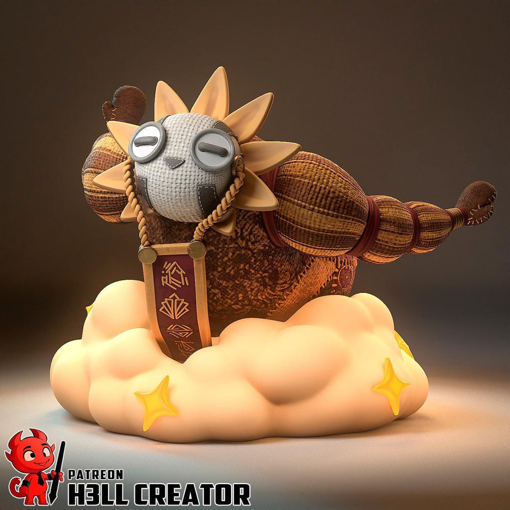 Estatua artesanal Chibi Esquie: Figura de resina hecha por fans