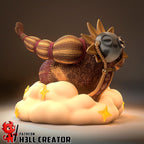 Estatua artesanal Chibi Esquie: Figura de resina hecha por fans
