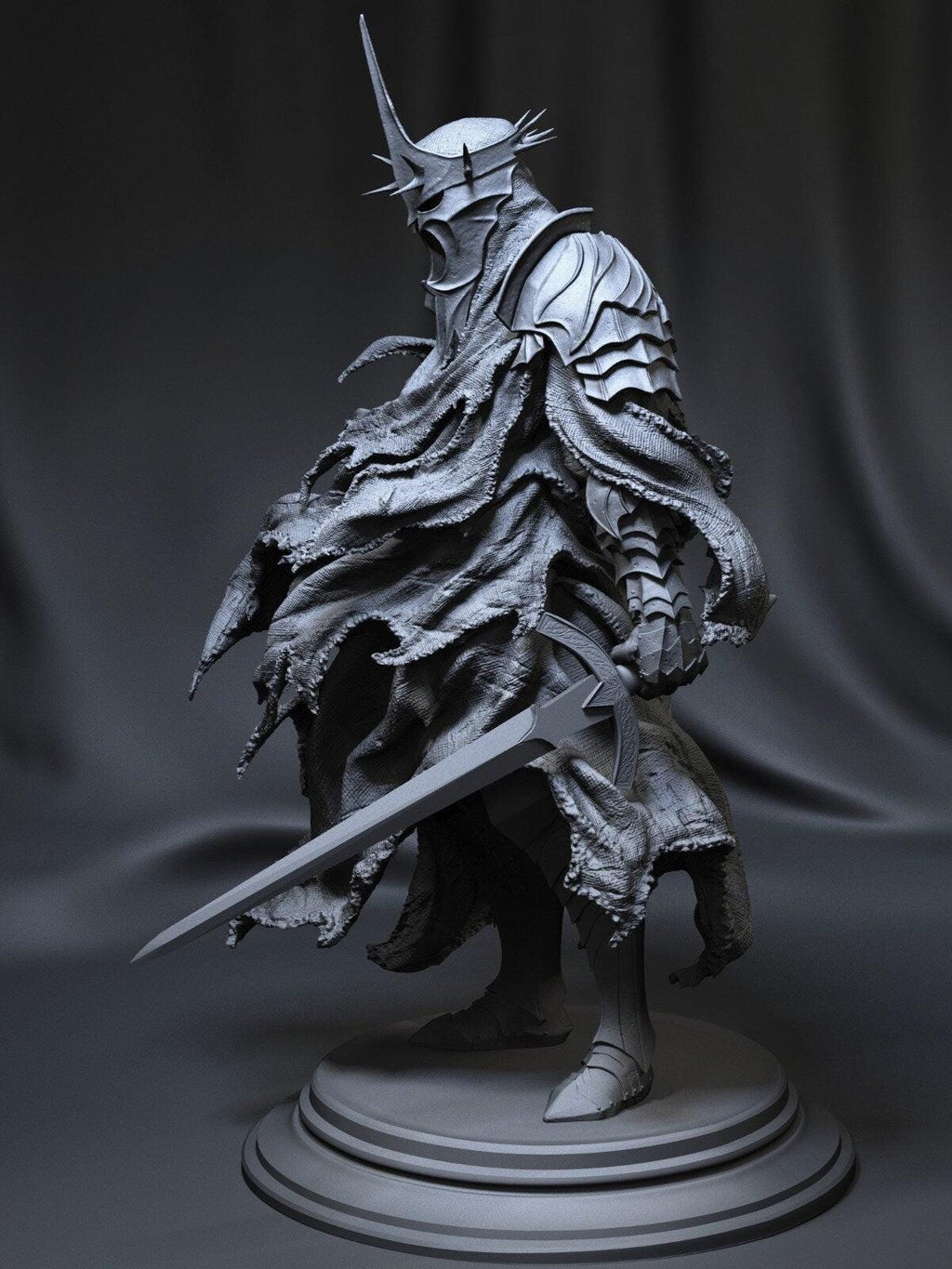 Witch King 3D Printed Statue | LOTR Inspired 3D Fan Art Model
