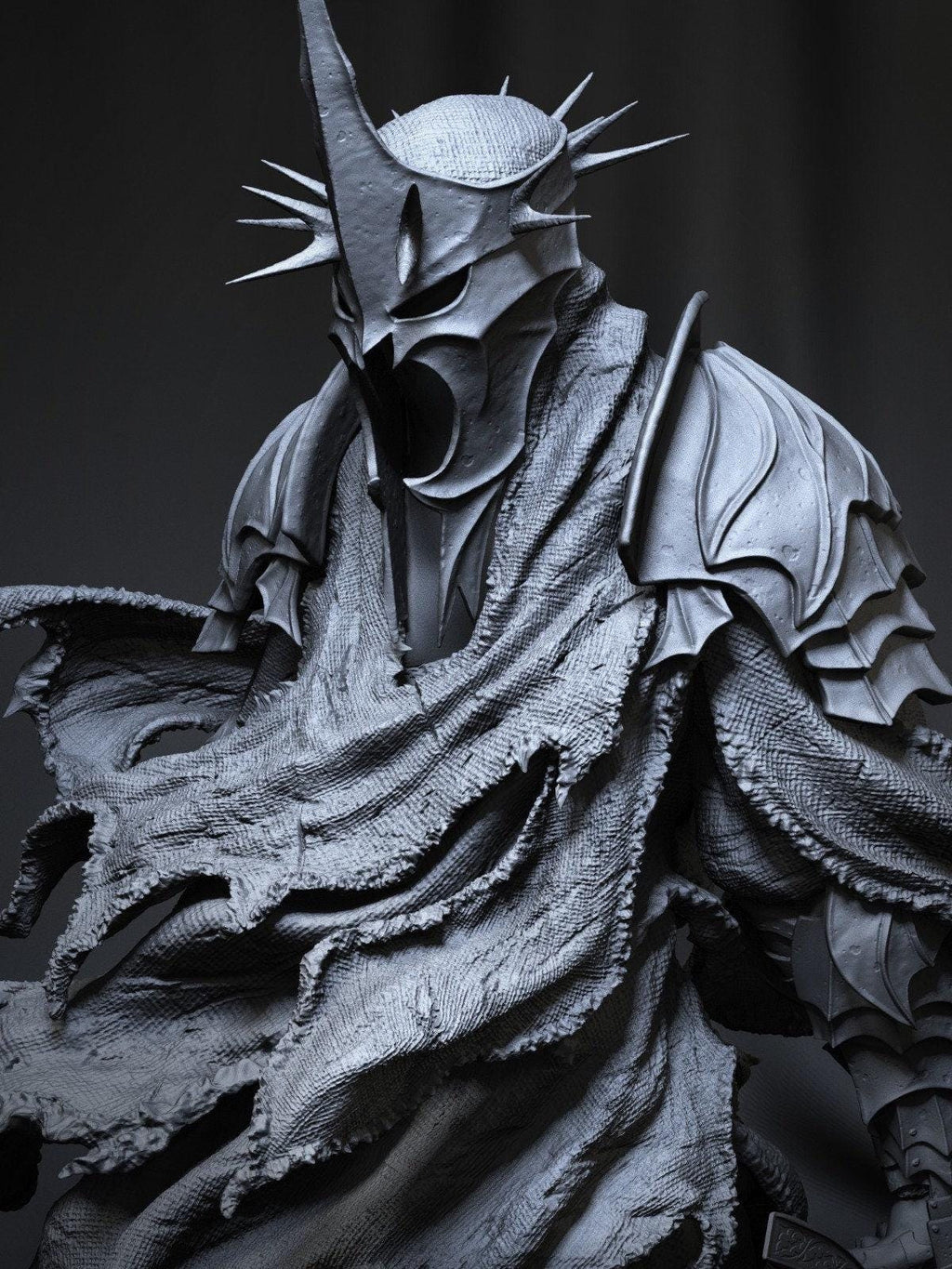 Witch King 3D Printed Statue | LOTR Inspired 3D Fan Art Model