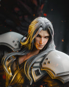 Sephiroth-Inspired Fan-Made Resin Statue / Custom Angelic Sword Warrior Collectible