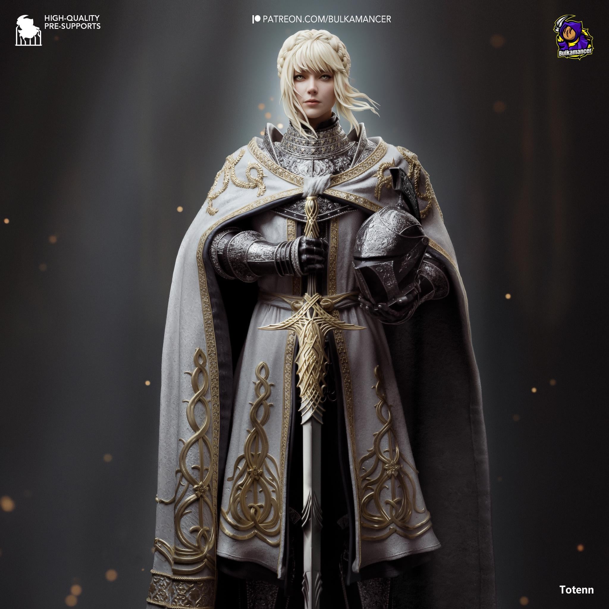 Needle Knight Leda Statue: Hand-Painted Elden Ring Resin Collectible - 1/4 Scale