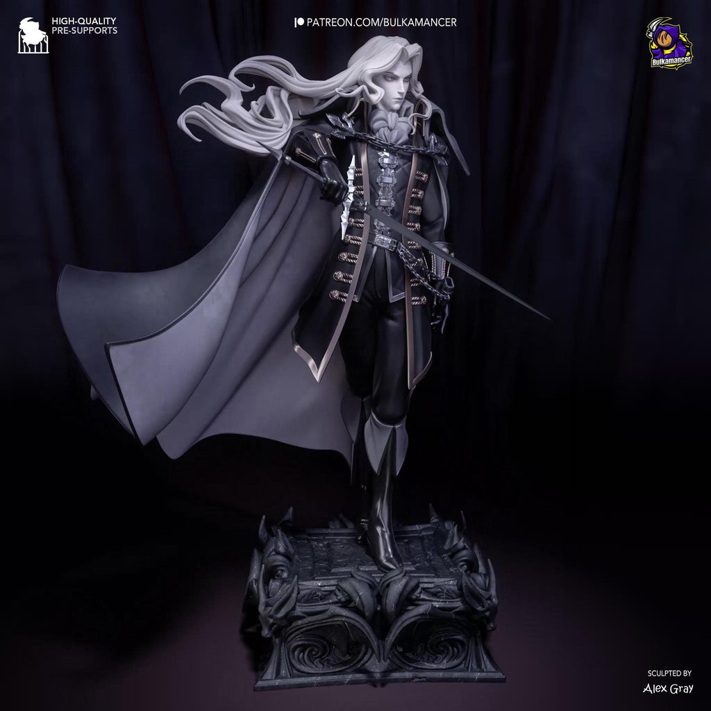 Alucard Fan Art Figure  Castlevan Inspired Anime Resin Statue | 3D Printed Hand Painted Collectible