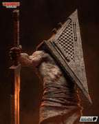 Diorama de Pyramid Head / Estatua de resina inspirada en Silent Hill / Coleccionable de terror pintado a mano