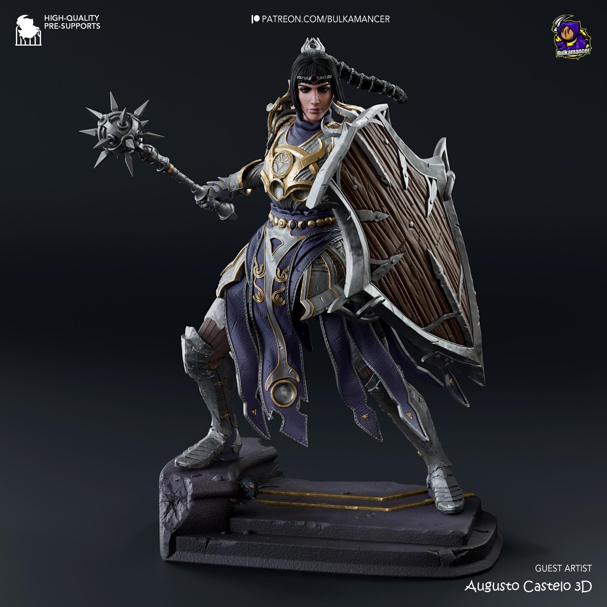 Hand-Painted Shadowheart Figurine: Baldur's Gate 3 Fan Art