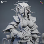 Estatua de Miss Fortune: Figura de fan art de LoL pintada a mano