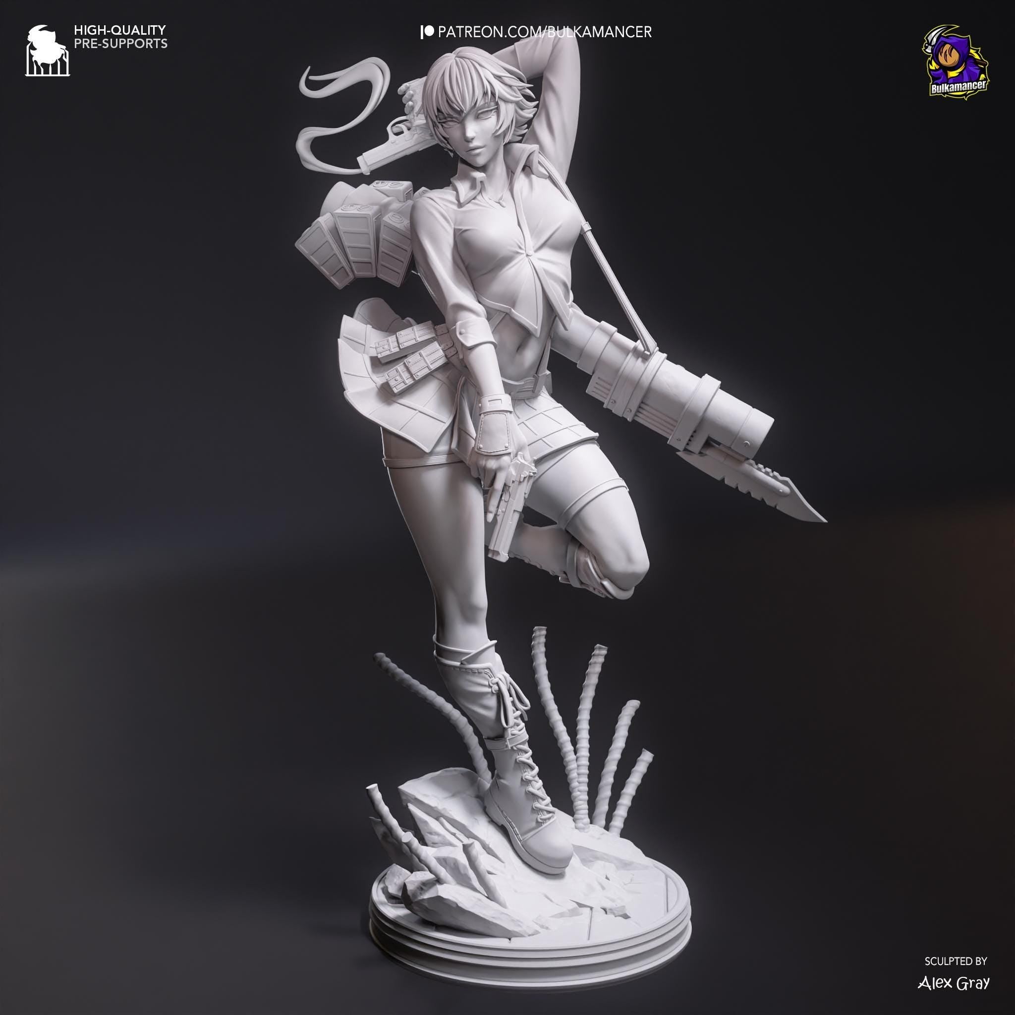 Hand-Painted Lady Statue - Devil May Cry 5 DMC - Anime Resin Figure