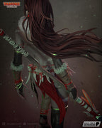 Nidalee LoL Inspired Statue / Jungle Huntress Resin Figure / Hand Painted Collectible