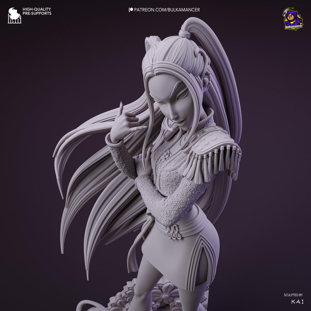 Kpop Spirit Hunter Mira Resin Statue: Hand Painted Huntrix Kpop Fan Made Collectible