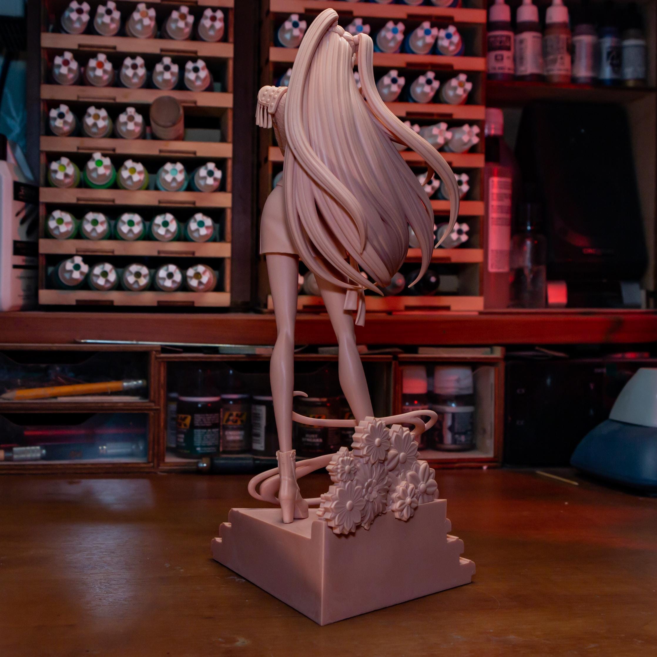 Kpop Spirit Hunter Mira Resin Statue: Hand Painted Huntrix Kpop Fan Made Collectible