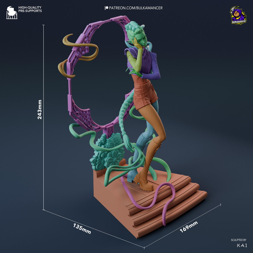 K-Pop Idol Diorama: Hand-Painted Resin Statue Set - Rumi, Zoey, Mira