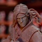 Diorama de escena de batalla inspirado en The Witcher Hunter | Estatua de fantasía pintada a mano | Maqueta de resina de coleccionista