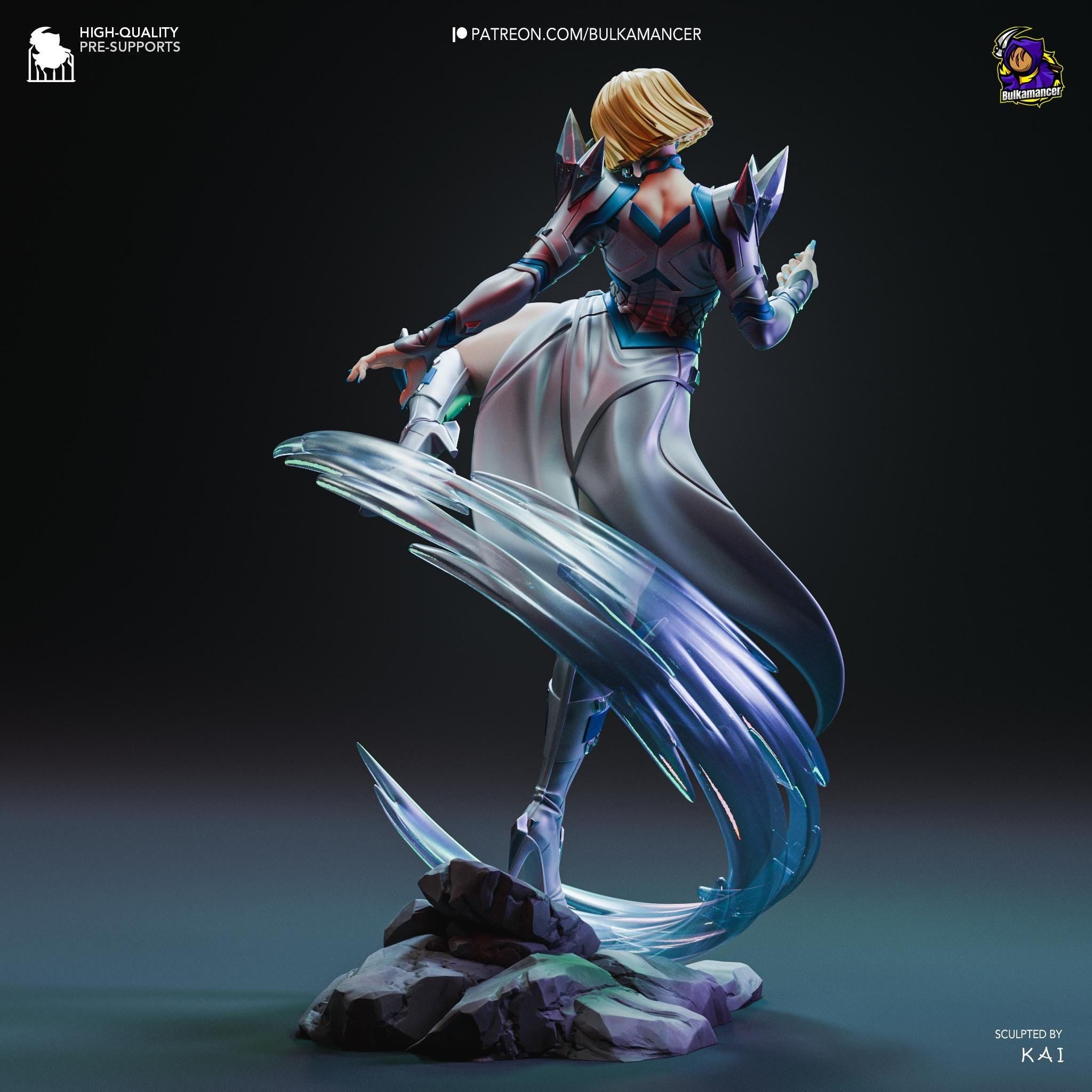 Emma Frost Statue: Hand-Painted X-Men Fan Art Resin Model
