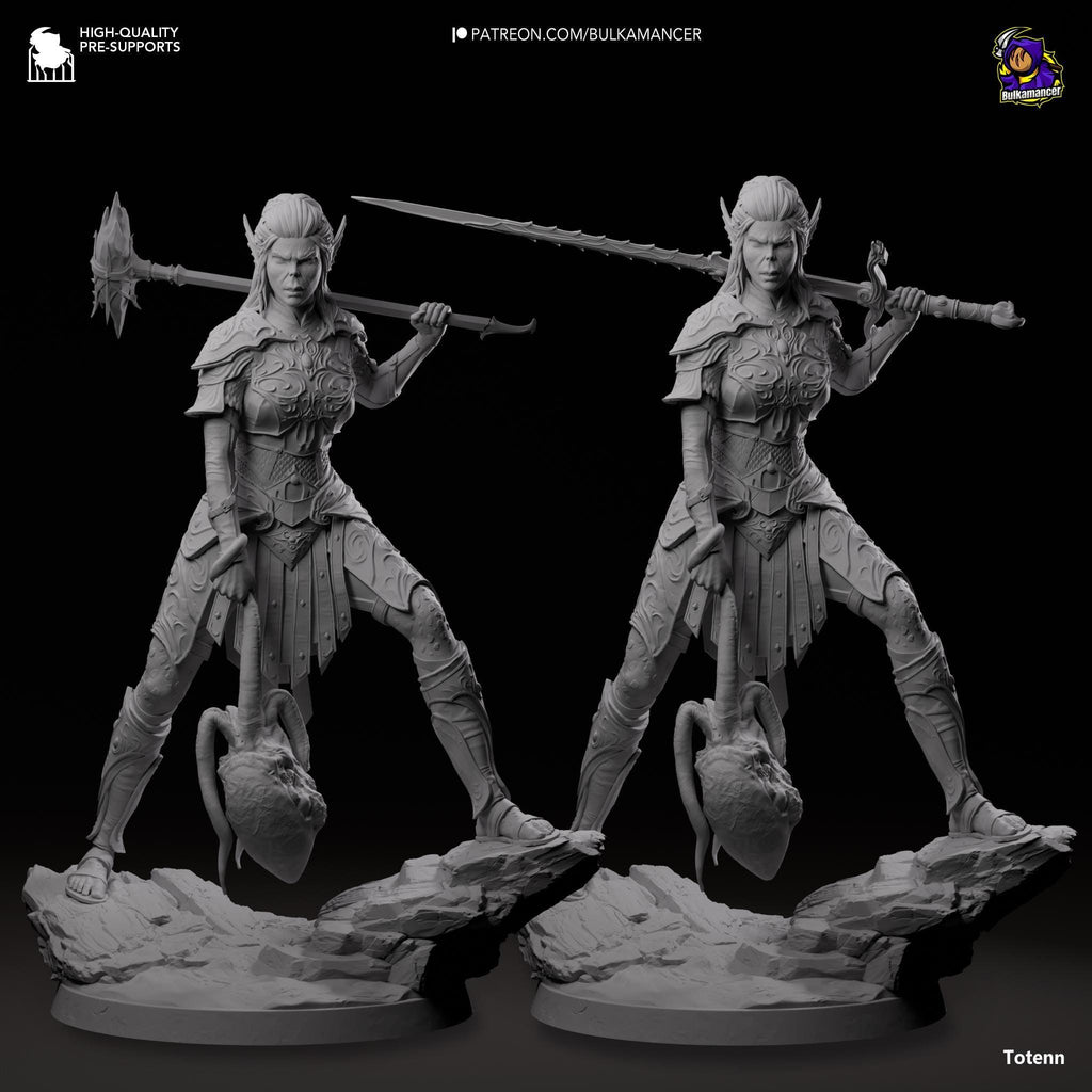 Hand-Painted Lae'zel Figurine: Baldur's Gate 3 Statue