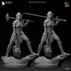 Hand-Painted Lae'zel Figurine: Baldur's Gate 3 Statue