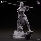 Hand-Painted Lae'zel Figurine: Baldur's Gate 3 Statue