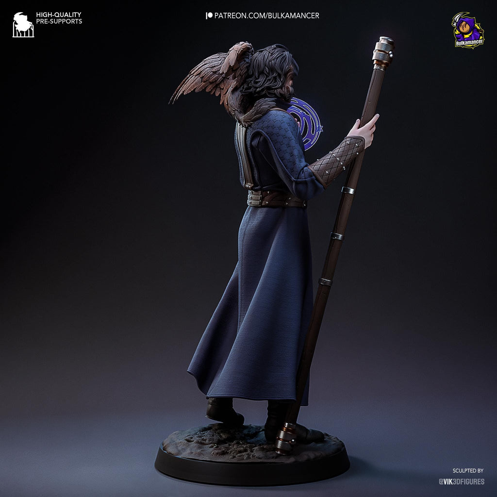 Estatua de resina de Gale hecha a mano - Inspirada en el mago de D&D de Baldur's Gate 3 - Edición limitada