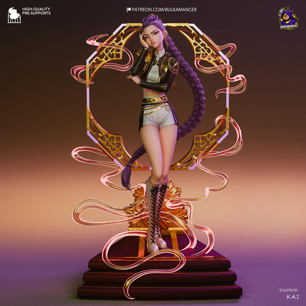 Estatua de Resina Kpop Spirit Hunter Rumi: Coleccionable Kpop Hecho por Fans, Pintado a Mano
