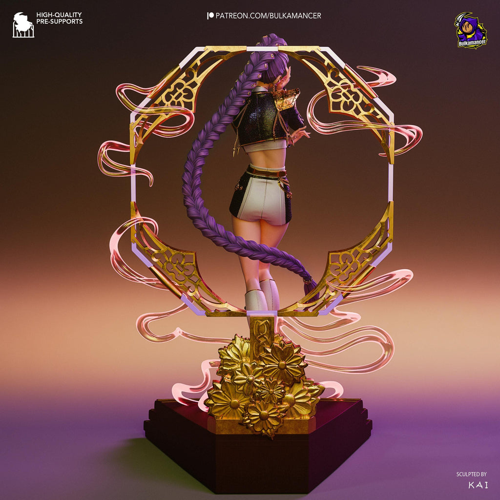 Estatua de Resina Kpop Spirit Hunter Rumi: Coleccionable Kpop Hecho por Fans, Pintado a Mano