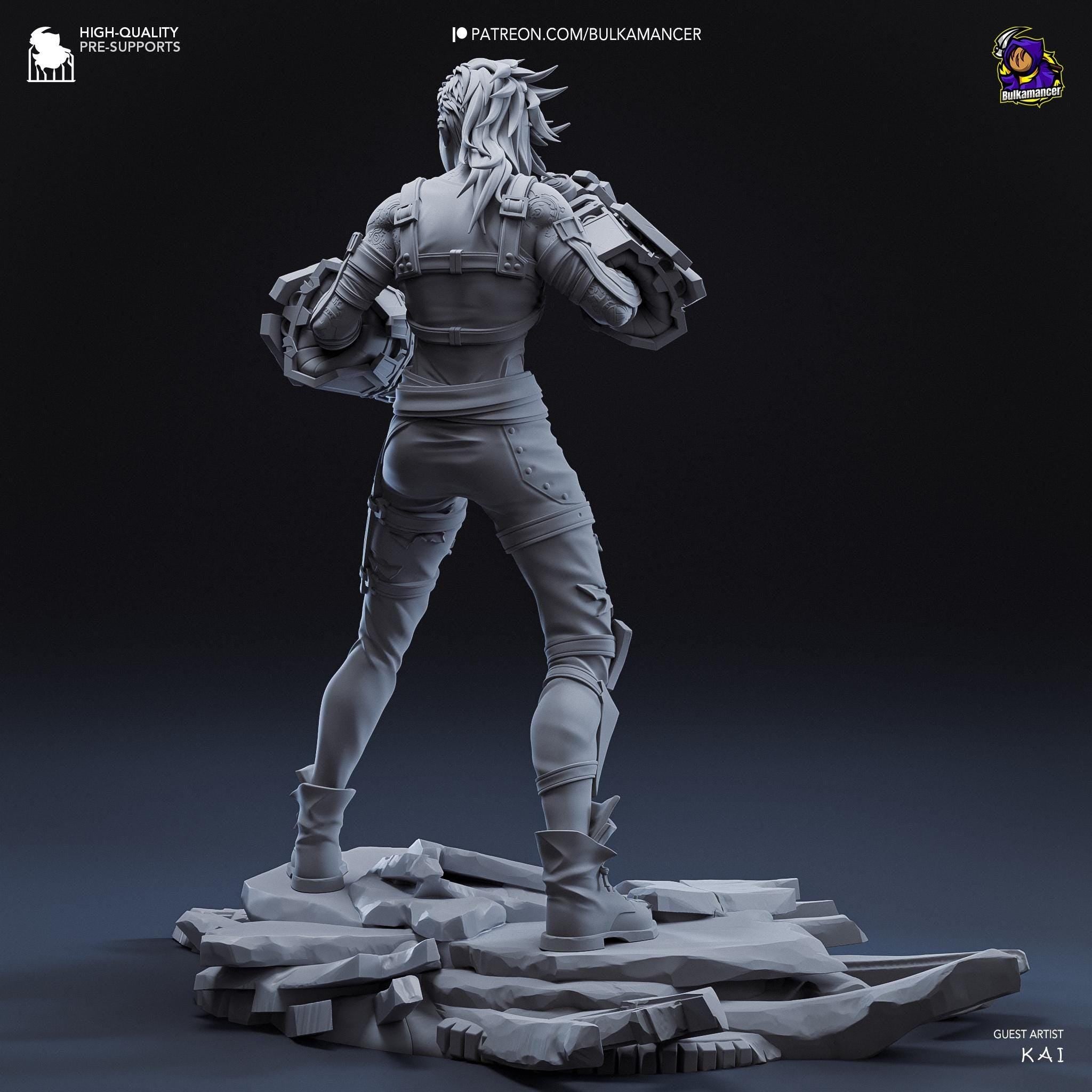 Hand-Painted Vi Figurine | 3D Printed Statue | Unique Gamer Gift | Vi Figure | Inspired by LoL