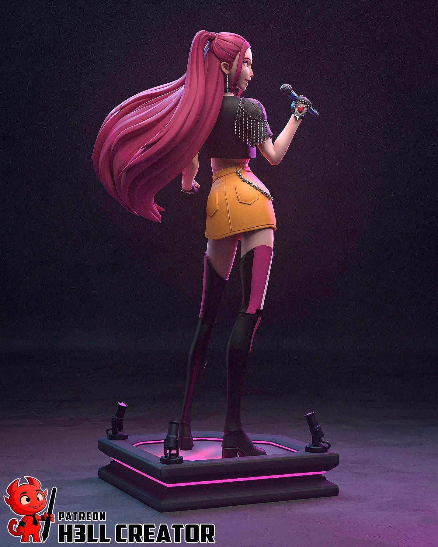 Mira Inspired Statue / K-Pop Idol Figure / Hand Painted Resin Collectible / Limited Edition Diorama