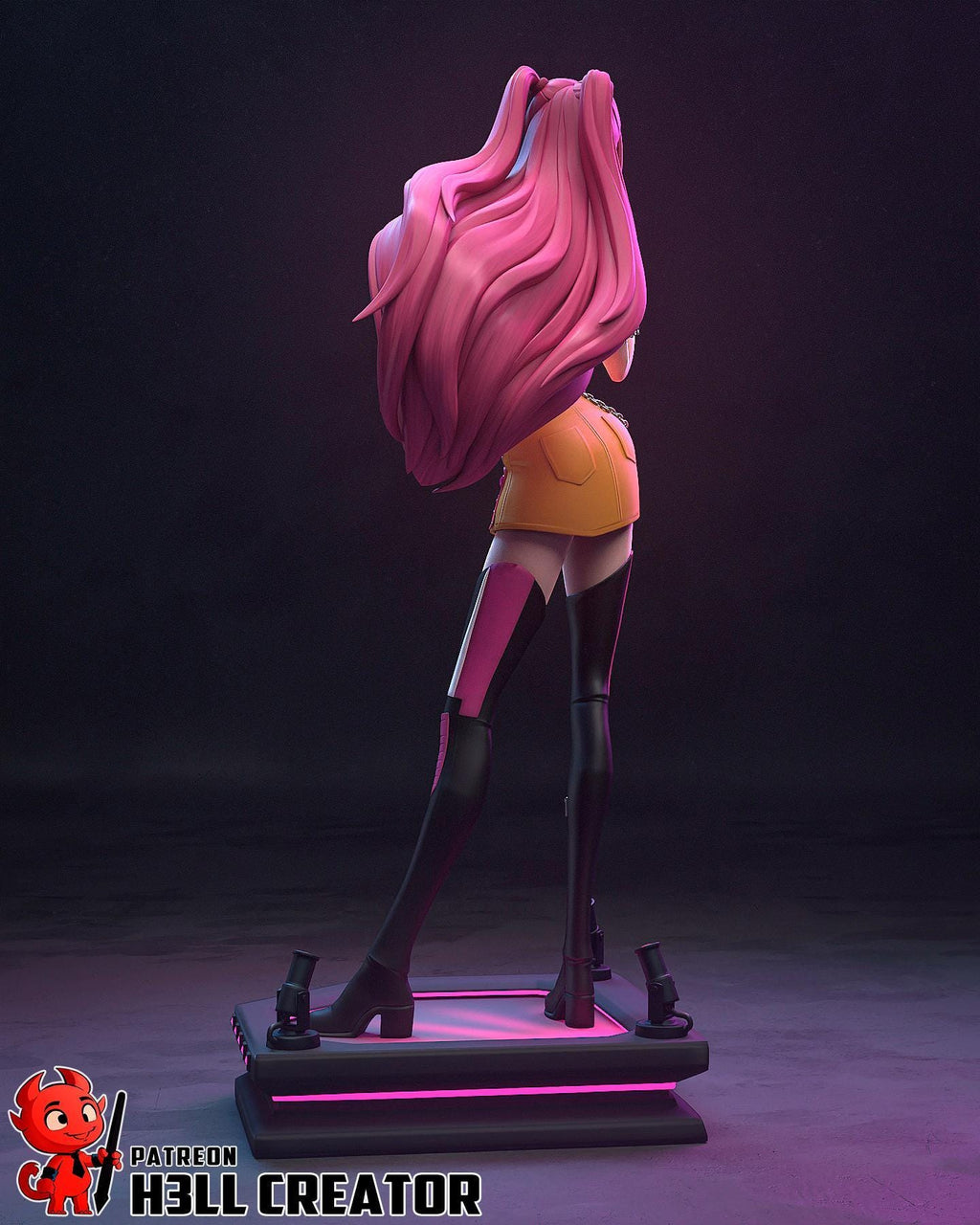 Estatua inspirada en Mira / Figura de ídolo K-Pop / Coleccionable de resina pintado a mano / Diorama de edición limitada