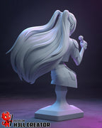 Estatua inspirada en Mira / Figura de ídolo K-Pop / Coleccionable de resina pintado a mano / Diorama de edición limitada