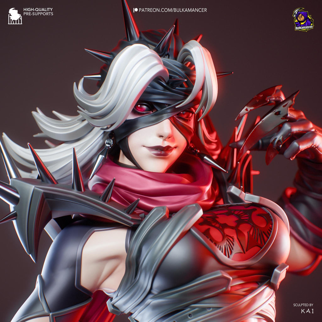 Hand-Painted Malice Resin Statue: 3D Printed Fantasy Figure