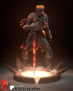 Soul of Cinder Statue: Hand-Painted Resin Knight - Dark Fantasy Collectible