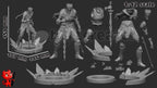 Soul of Cinder Statue: Hand-Painted Resin Knight - Dark Fantasy Collectible