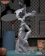 Estatua de figura 3D de Raziel / Figura de resina de fantasía oscura / Coleccionable hecho a mano pintado a mano