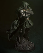 3D Printed Dr Doom Figurine | Hand-Painted Resin Statue