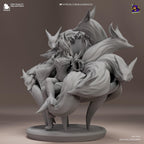 3D Printed Ahri Figurine: LoL  Fan Art, Game Collectible