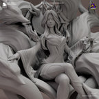 3D Printed Ahri Figurine: LoL  Fan Art, Game Collectible