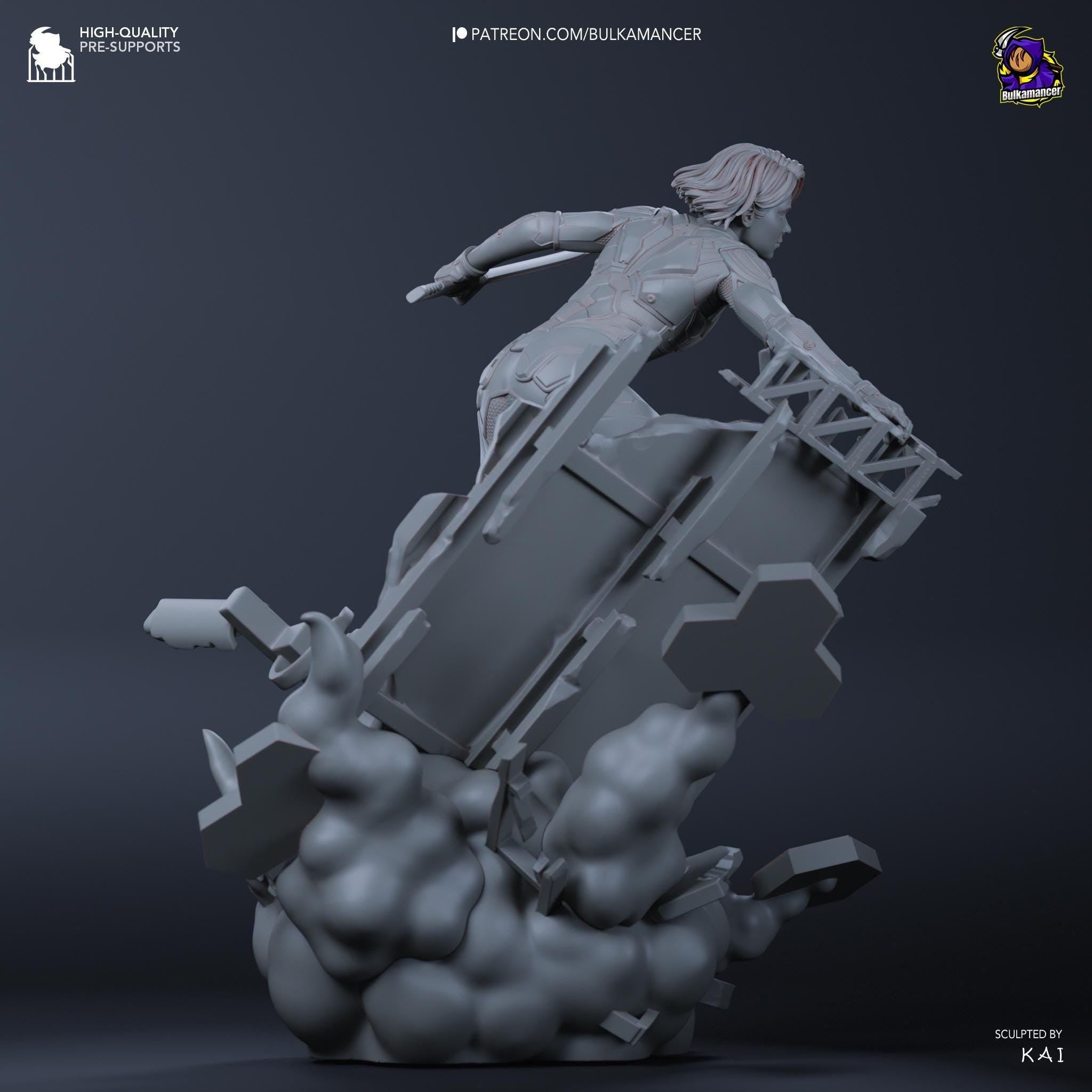 Hand-Painted Mio Resin Statue: Split Fiction Anime Figure